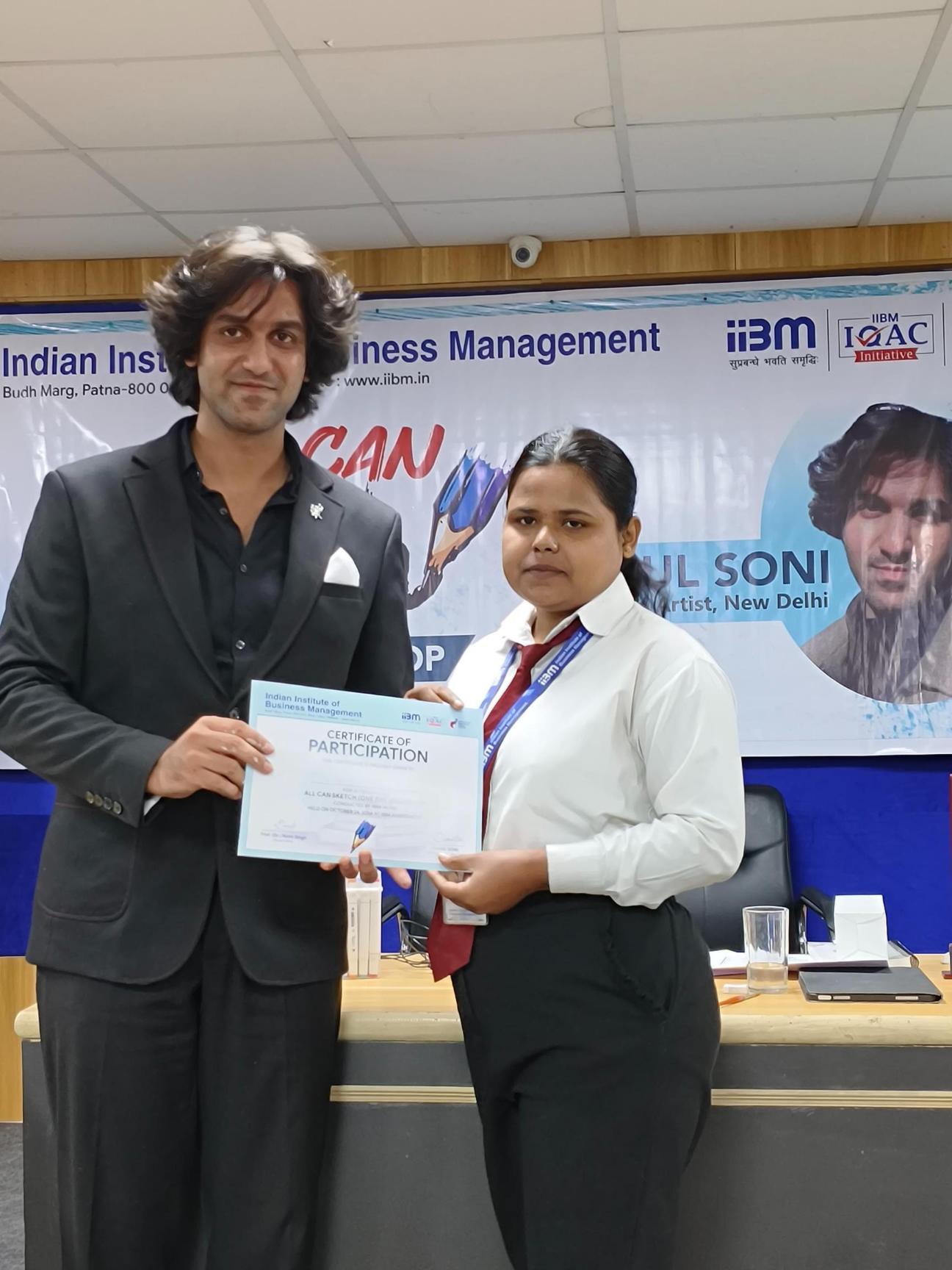 Rahul Soni Conducts “All Can Sketch” Workshop for PGDM, BBA, BCA & MAMC Students at IIBM and ZHI Patna